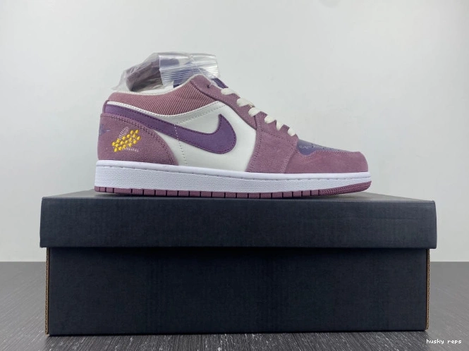 Cheap Husky Unity DR8057-500 Low Air Jordan 1 (W) 0703